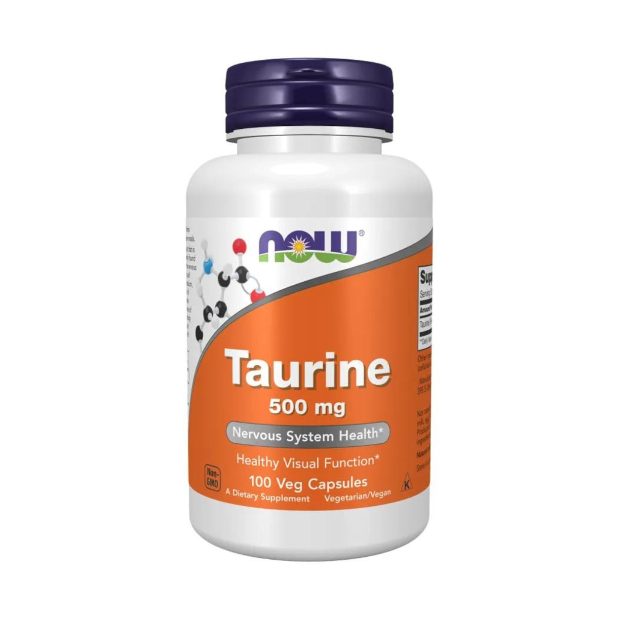 Now Foods Taurine 500 mg 100 capsulas