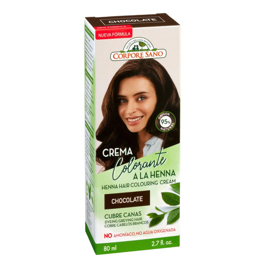 Corpore Sano Crema Colorante Henna Semipermanente Chocolate