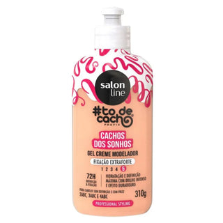 Salon Line Gel Crema Modeladora Cachos Dos Sonhos Forte 310g