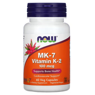 Now Vitamina K-2 Mk-7 100 Mcg 60 Capsulas Vegetales