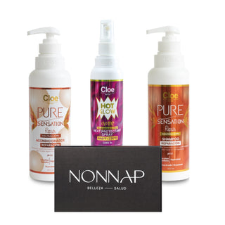 Cloe Pack Nonnap Repair Shampoo + Acondicionador + Protector Termico