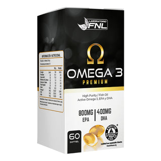 Fnl Omega 3 Premium 800mg Epa, 400mg Dha, 60 Softgel
