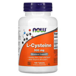 Now Foods L-cysteine L- Cisteina 500mg 100 Tabs