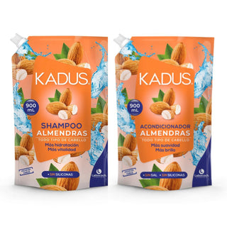 Pack Shampoo Y Acondicionador Almendras Kadus 900 Ml C/u