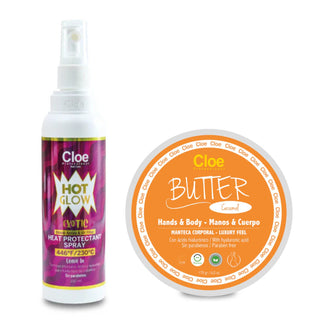 Cloe Protector Termico Exotic + Butter Crema Manos Y Cuerpo Caramel