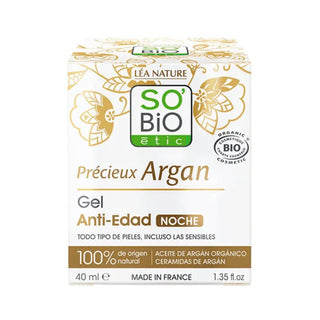 Gel Anti-age Noche So Bio Argan, Pieles Normales Y Secas