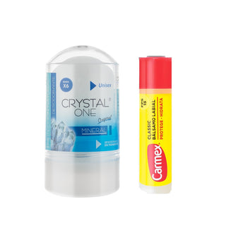Pack Desodorante Crystal One 60 Gr + Carmex Clasico Barra