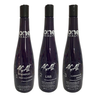 Kit Alisado Acai 3 Pasos 1000 Ml One Beauty