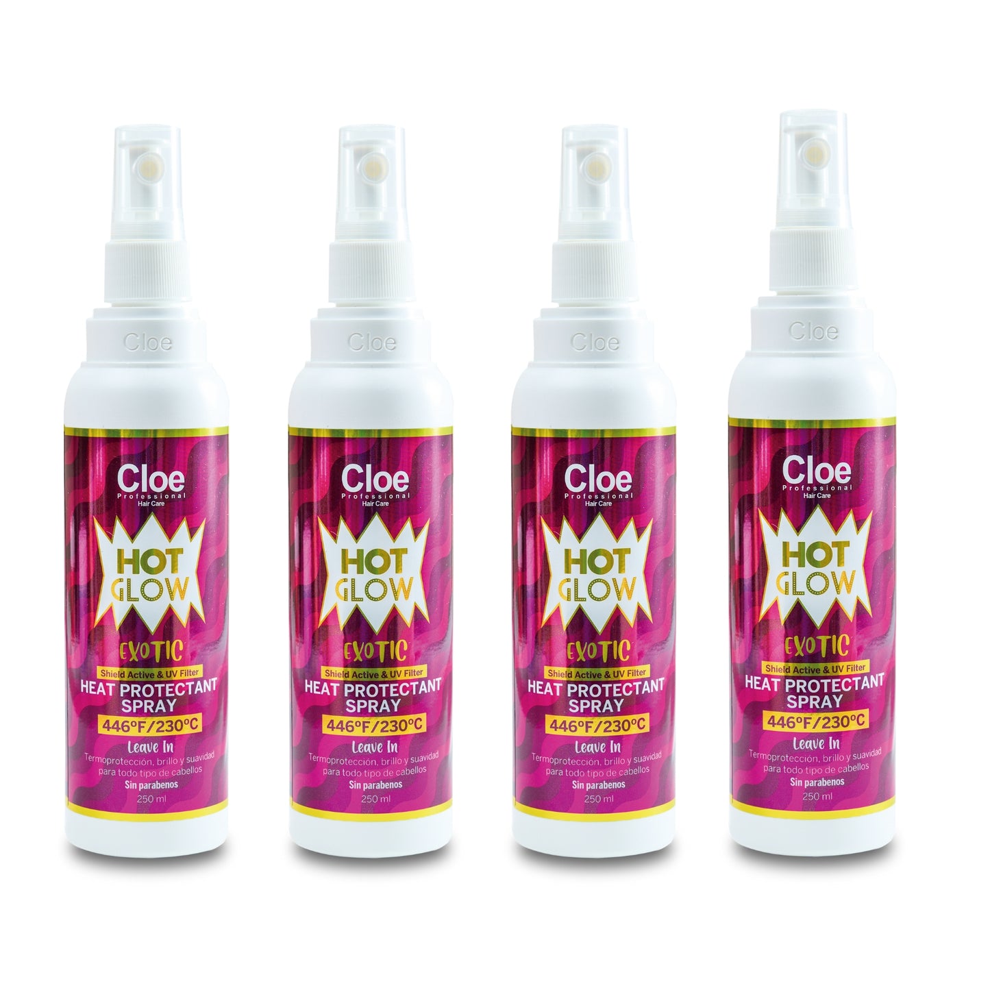 Cloe Pack 4 Protector Termico Hot Glow Exotic