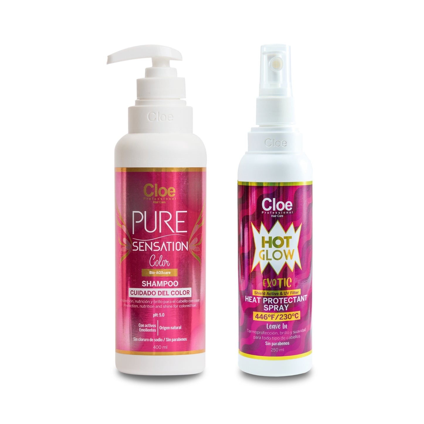 Cloe Pack Shampoo Color+ Protector Termico Exotic