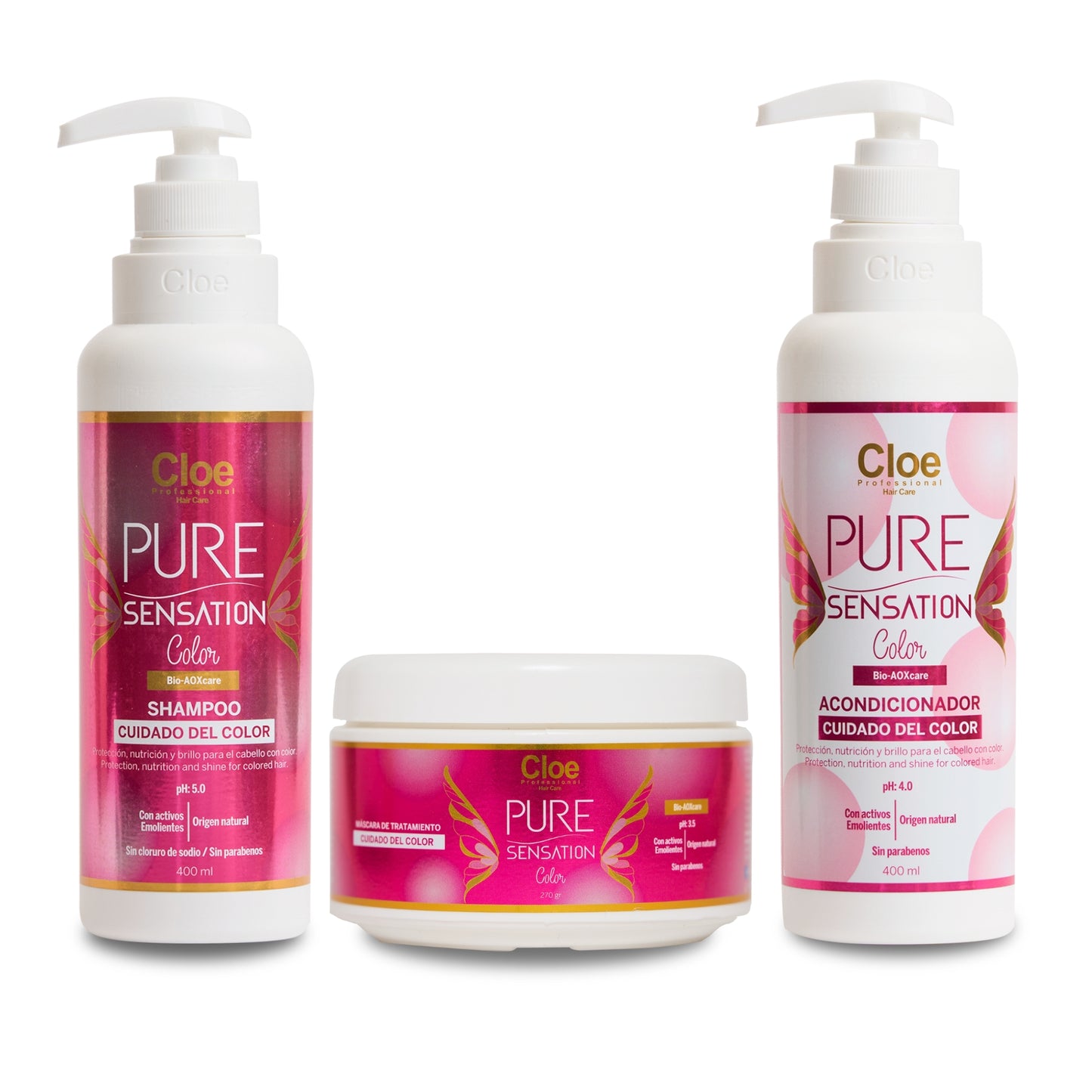 Cloe Pack Color Shampoo+ Acondicionador+ Mascara